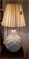 Lamp White Shell Design 27"t