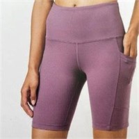 Tuff Veda Women's Active Shorts, Purple