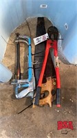3 – hacksaw's, 2 – hand saws, 24 inch, bolt