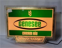 Vtg Genesee Cream Ale Lighted Bar Sign
