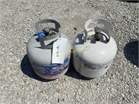 Two propane tanks