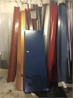 ASSORTED COLORED ALUMINUM PANELS AND