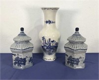Vase & Ginger Pots - Cerâmica Esmaltada
