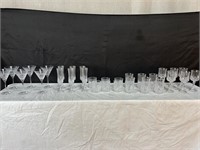 Crystal Stemware & Glasses: 5 Sets Service for 6