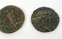 TWO ROMAN COINS