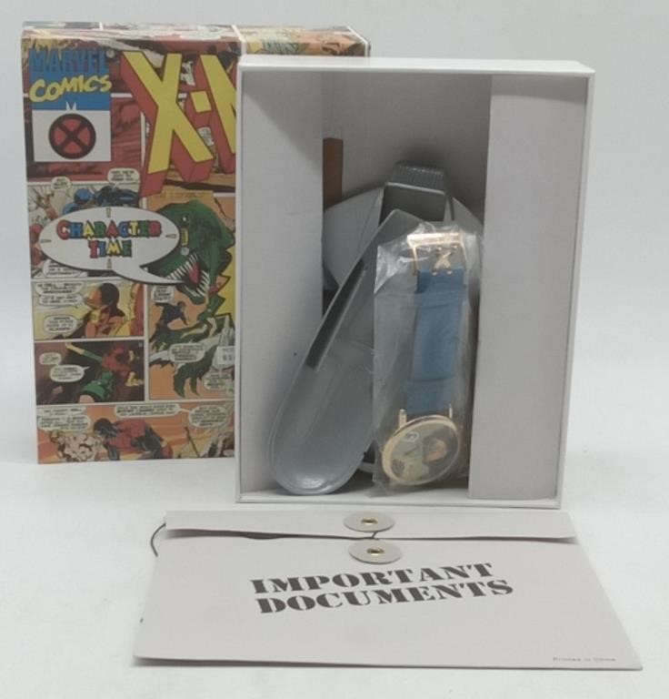 (J) X-MEN limited edition watch in box .