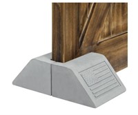 American Flag Design Dark Gray Concrete Door