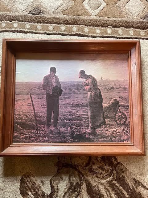 EARLY AMERICAN FOLK ART FARMER COUPLE