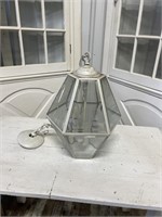 Three bulb hanging porch light