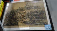 Original Civil War Nashville Battle Framed Print