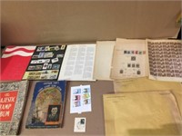 ASSORTED STAMP COLLECTIBLES, NOTE:  THERE ARE TWO