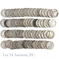 Silver Mercury Dimes (70)