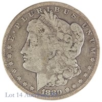 1880-CC Silver Morgan Dollar Key Date (VG)
