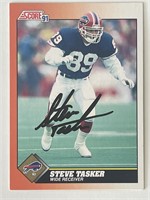 Buffalo Bills Steve Tasker signed 1991 Score #364