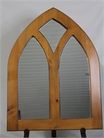 Wood Frame Cathedral Mirror