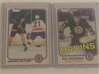 1981-82 OPC RAY BOURQUE SECOND YEAR CARDS