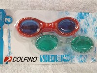 2 pair Child's Dolfino Goggles - NIP