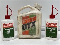 3 x CASTROL Plastics Inc. Handy Oilers