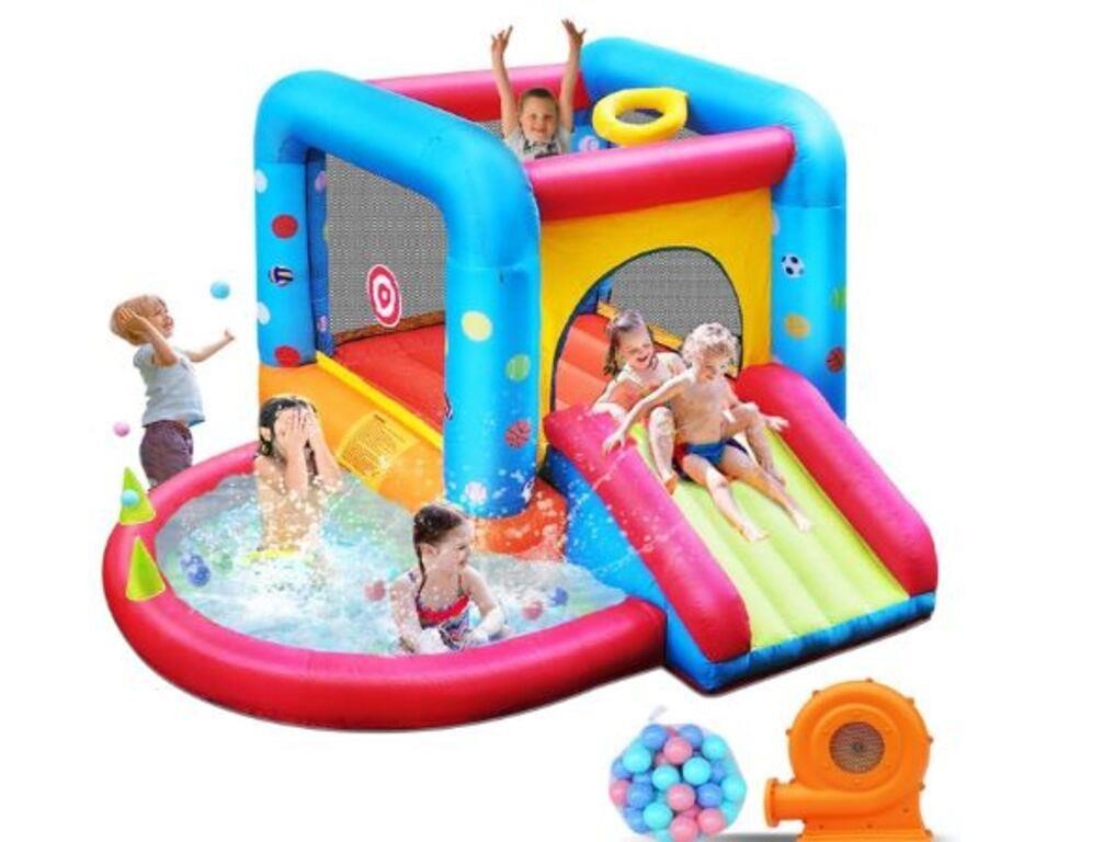 Step4Fun Inflatable Bounce House, Kids Castle