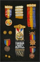 Civil War GAR Iowa Encampment Medal Grouping