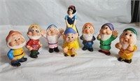 Vintage Disney Snow White & The 7 Dwarfs Rubber