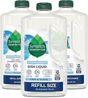 3 Pack Seventh Generation Hand Dish Wash Refill