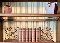 Decorative Hutch Contents with Books & More