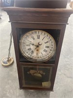 Antique Ingraham regulator wall clock