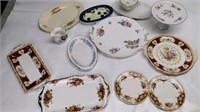 Dish trays royal Albert china lot