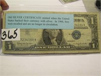 SERIES 1957 B $1 SILVER CERTIFICATE