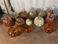 13 glass type pumpkins