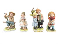 4-Porcelain Children Figures