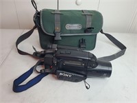 Vintage Sony camcorder and bag not tested