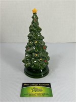 Avon Ceramic Christmas Tree Candle Holder
