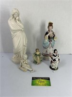 Porcelain Women Statues