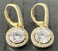 (AI) Decorative Dangling Earrings with Large