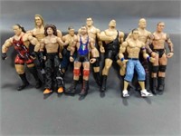 (10) Mattel Wrestling Figurines