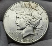 1922-S Peace Silver Dollar