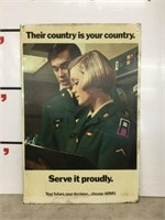 Double Sided Military Sign