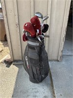 Arex Golf Bag & Assorted Clubs