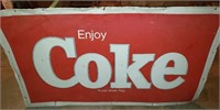 Large Coke sign 5ft x 3 ft
