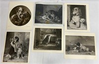 6 Dog Prints Various Sizes