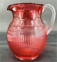 Large Fenton Cranberry Pitcher