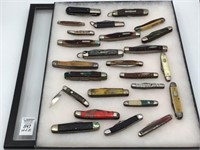 Lot of 25 Various Folding Knives Including Several