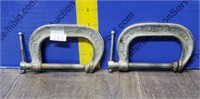 Pair of 3" C-Clamps