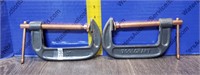 Pair of 4" C-Clamps