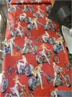 fabric w/ motorcycle theme