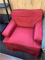 Blue/red arm chair
