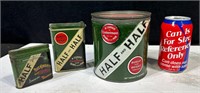 Old Half and Half Tobacco Tins - Lot
