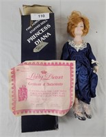 Princess Diana Fine Porcelain Stuffed Doll